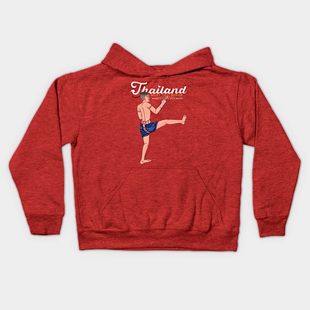 Muay Thai Boran Kids Hoodie by KewaleeTee